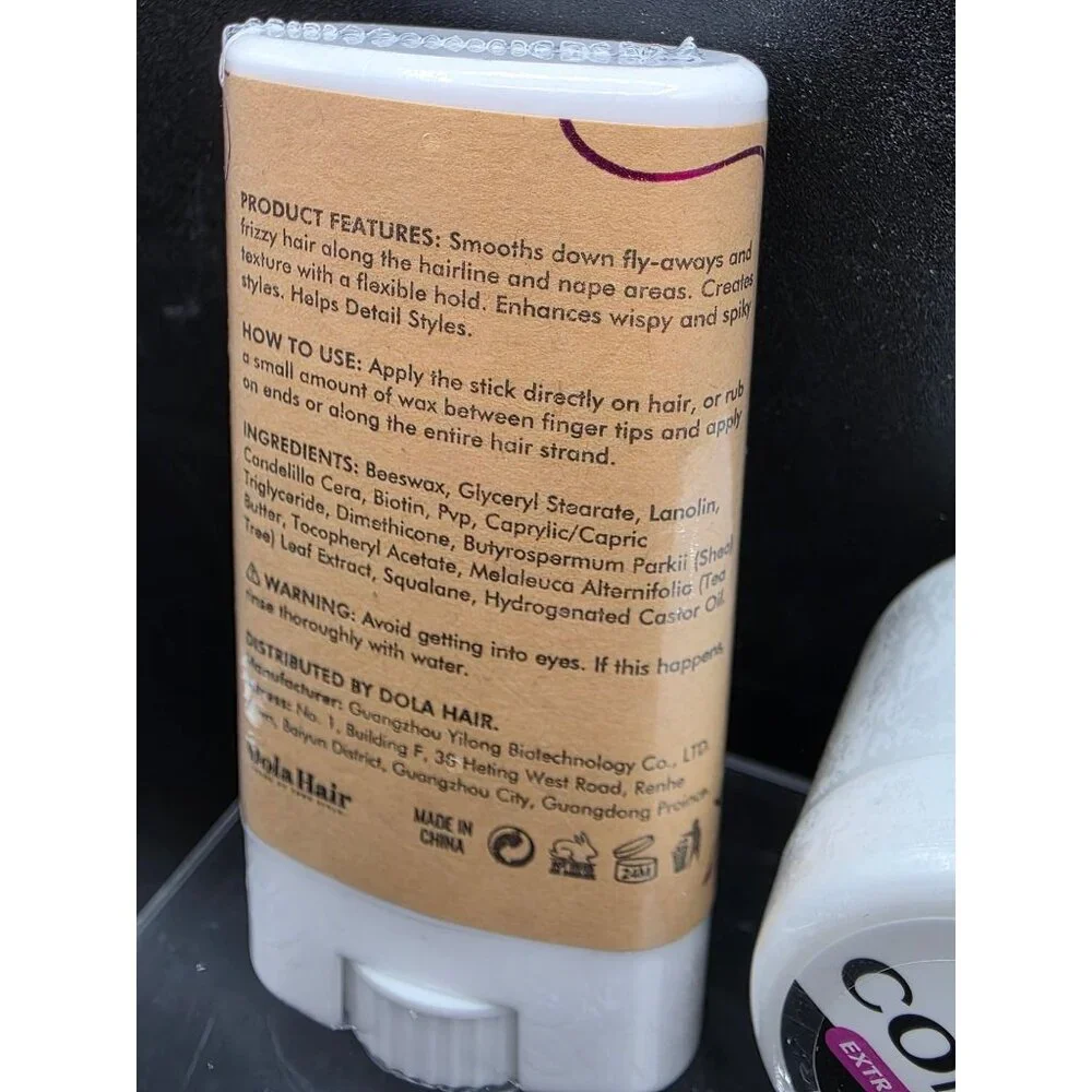 Dola Hair Wax Stick & Edge Control Extra Extreme Hold - Smooth Styles 16g & 1.05